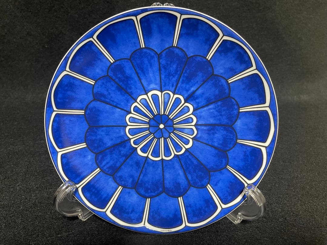 【未使用品】エルメス ブルーダイユール パンプレート 2枚セット 16cm