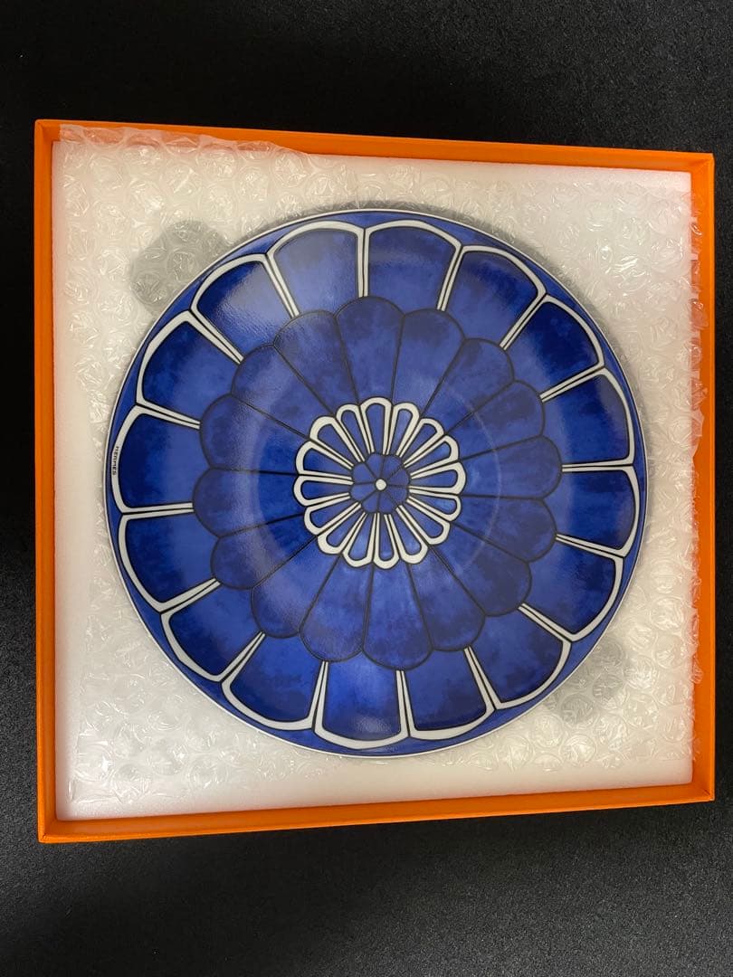 【未使用品】エルメス ブルーダイユール パンプレート 2枚セット 16cm