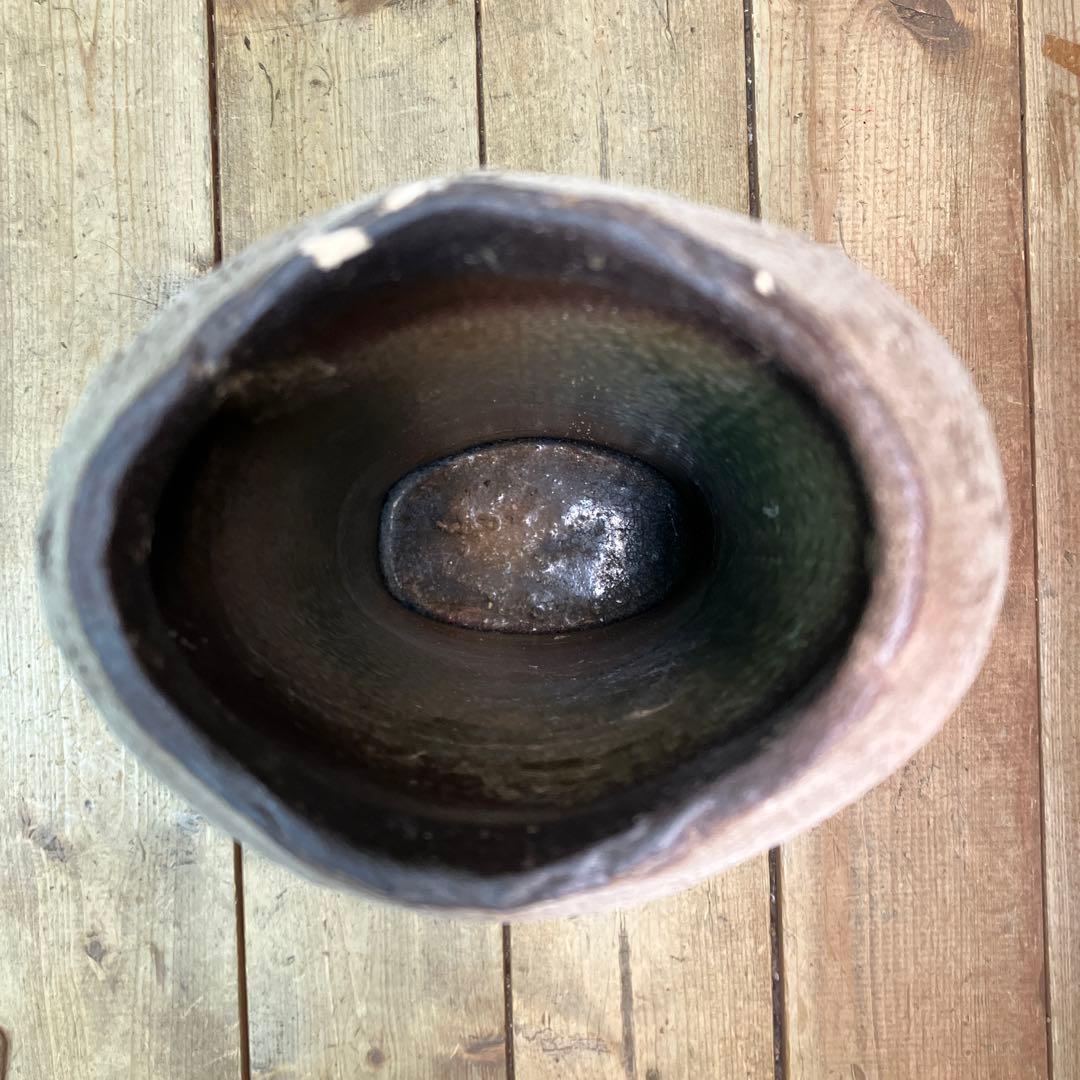 C-壁 信楽焼 花器 花瓶 壺 陶器 焼き物 和モダン 窯変 グラデーション