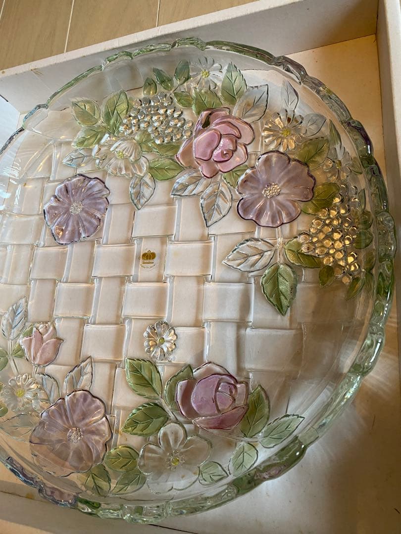 新品未使用　CONTEMPORARY COLLECTION ガラスプレート　大皿