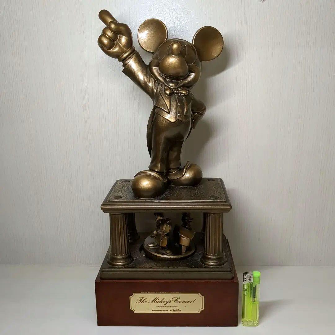 ディズニー ミッキーマウス ブロンズ　オルゴール 第一生命　非売品