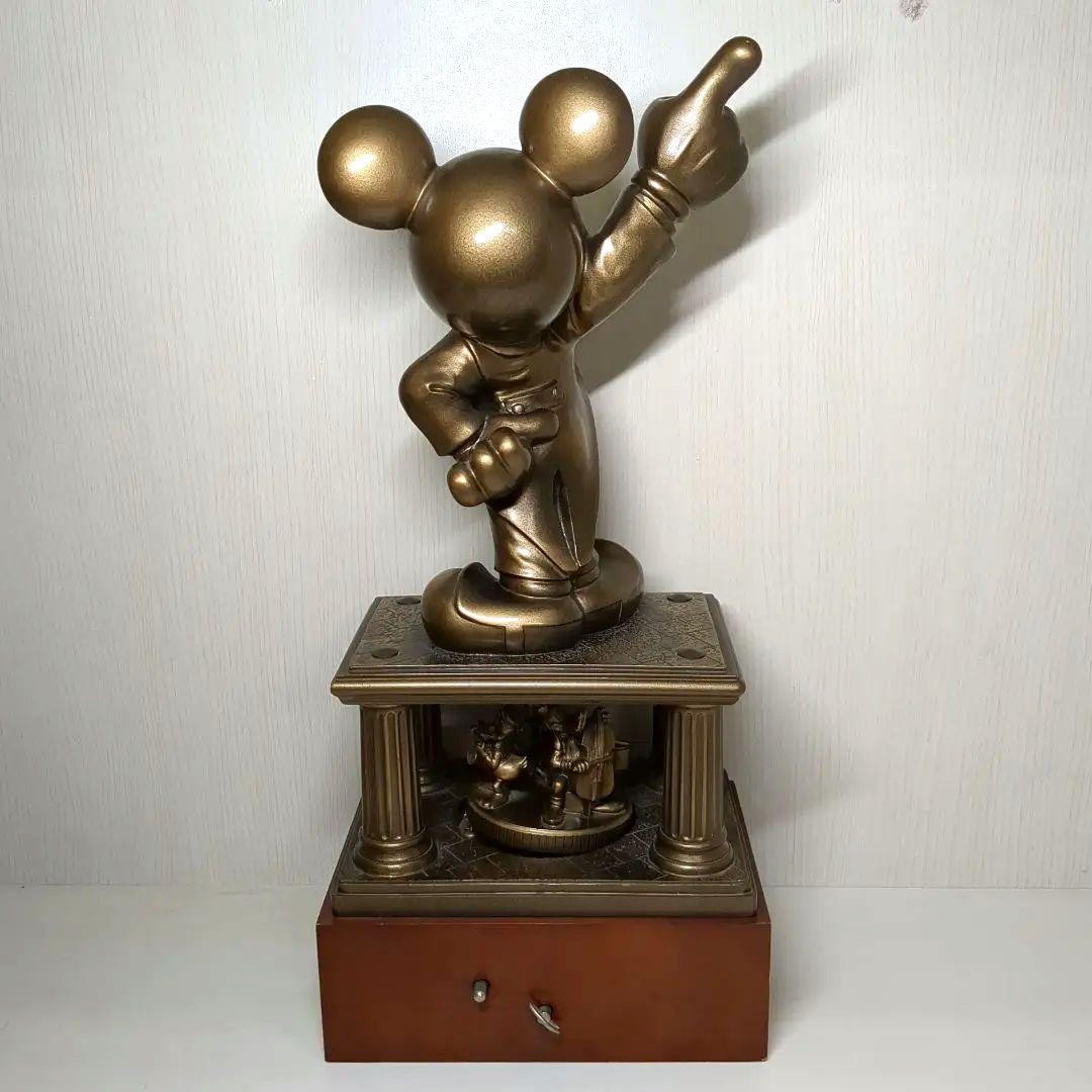 ディズニー ミッキーマウス ブロンズ　オルゴール 第一生命　非売品