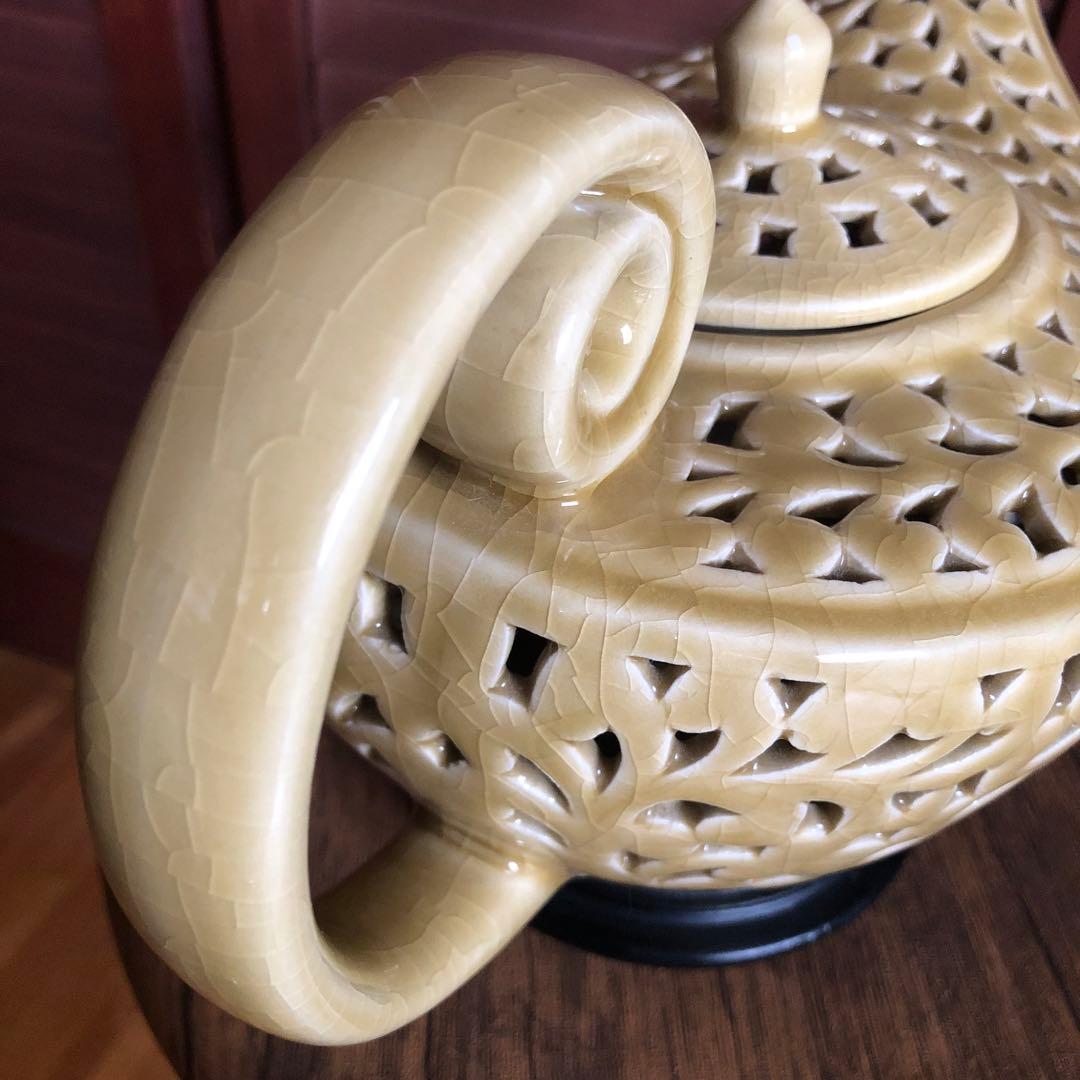 陶器製 魔法のランプ型 テーブルランプ 照明 ライト