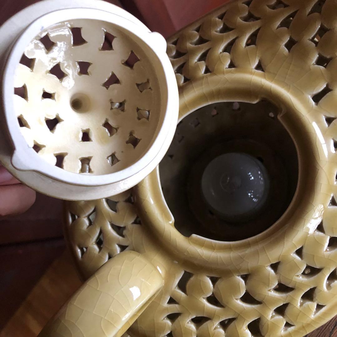 陶器製 魔法のランプ型 テーブルランプ 照明 ライト