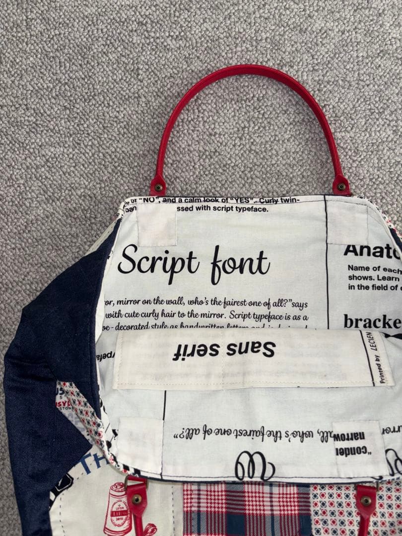 F. パッチワークキルト トートバッグ