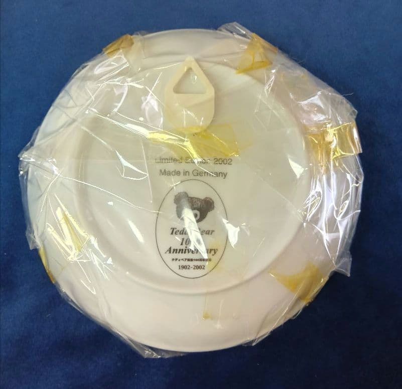 HERMANNハーマン社 100周年記念テディベア&プレート 2002年 ドイツ