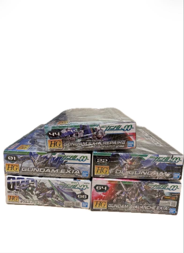 HG ガンプラ5機セットエクシアダブルオー アヴァランチ オークアンタ