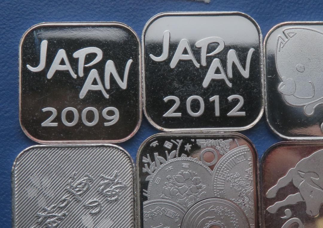 B01. 純銀メダル 記念 銘板 福寿、13枚まとめ57.71g銀メダル 造幣局