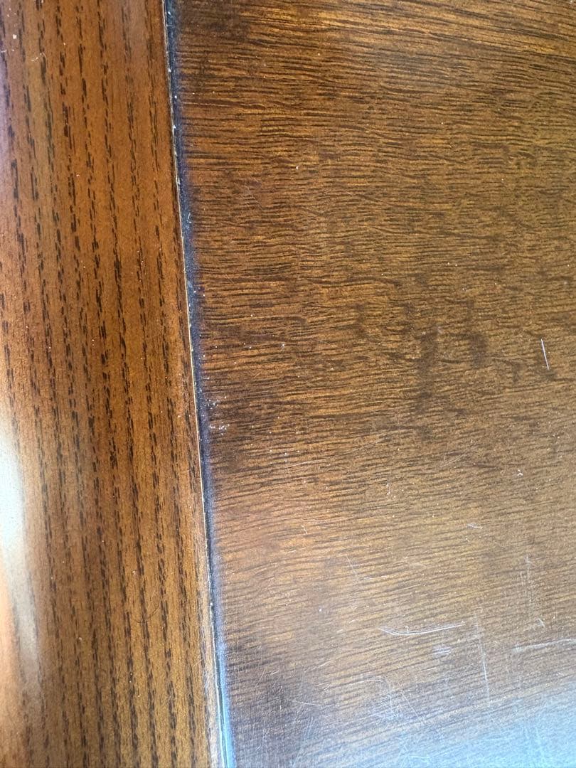 フランスベッド　ブラウン木製サイドテーブル 引き出し　アンティーク　モダン