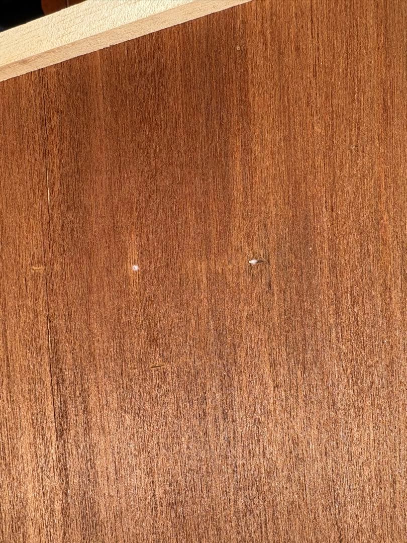 フランスベッド　ブラウン木製サイドテーブル 引き出し　アンティーク　モダン