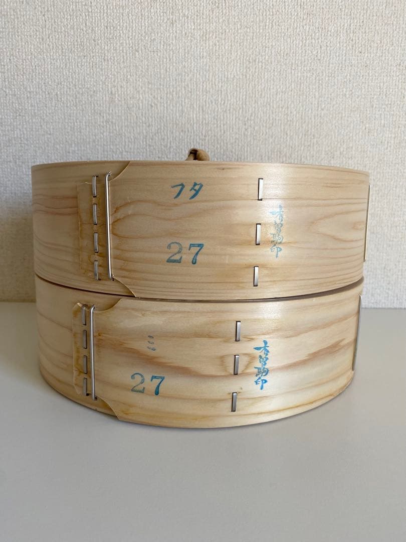 【極美品】 木曽駒印 高級国産 ひのきせいろ 27cm 照宝 蒸し板セット