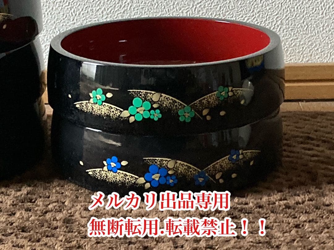 最終処分価格　お値下げ　年代物　レア　当時物　昭和レトロな5色の寿司桶セット