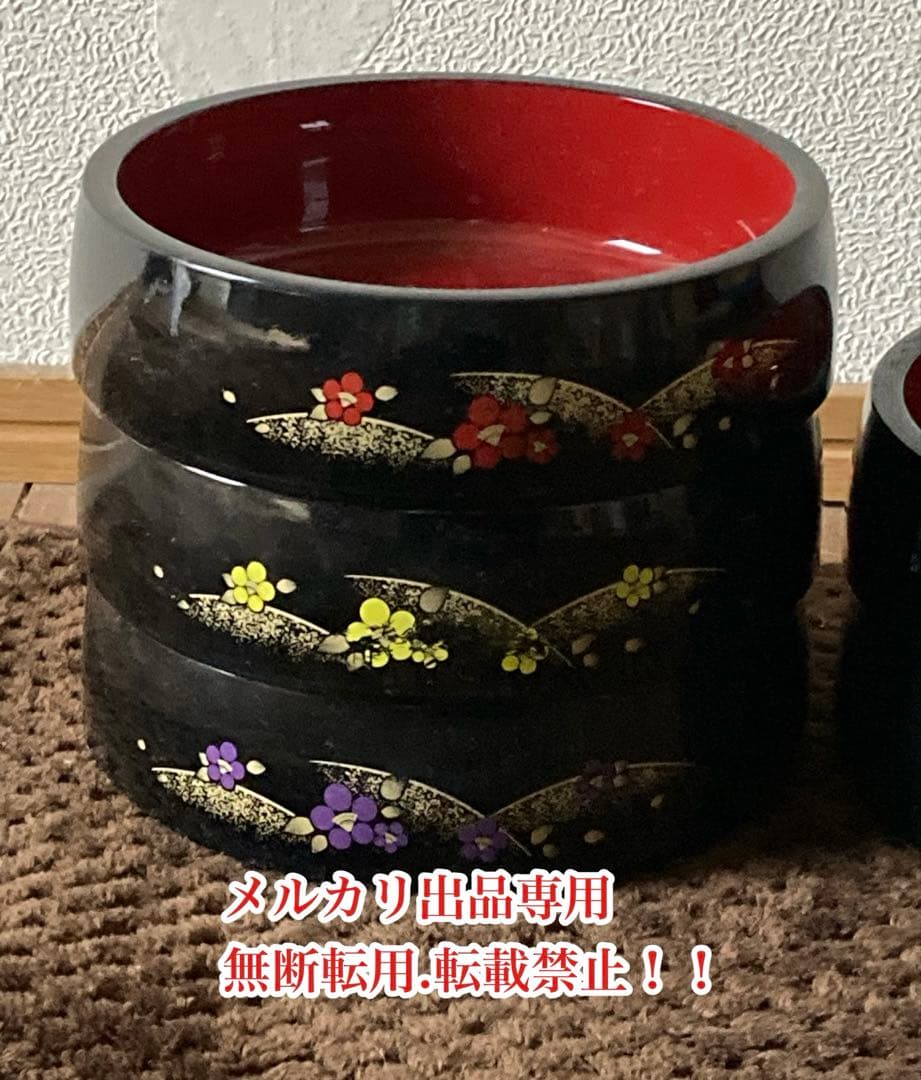 最終処分価格　お値下げ　年代物　レア　当時物　昭和レトロな5色の寿司桶セット