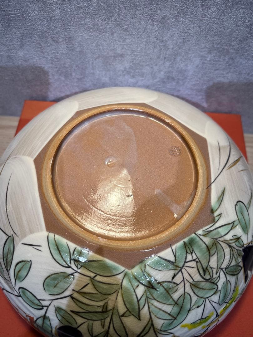 陶あん 京焼 清水焼 桔梗 秋草文 深鉢 大鉢 菓子鉢