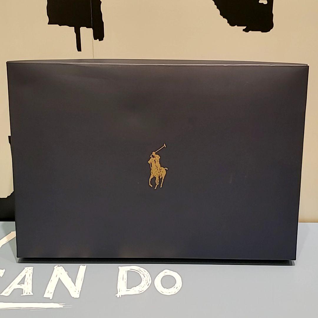【新品】RALPH LAUREN ウール ハーフブランケット グリーン
