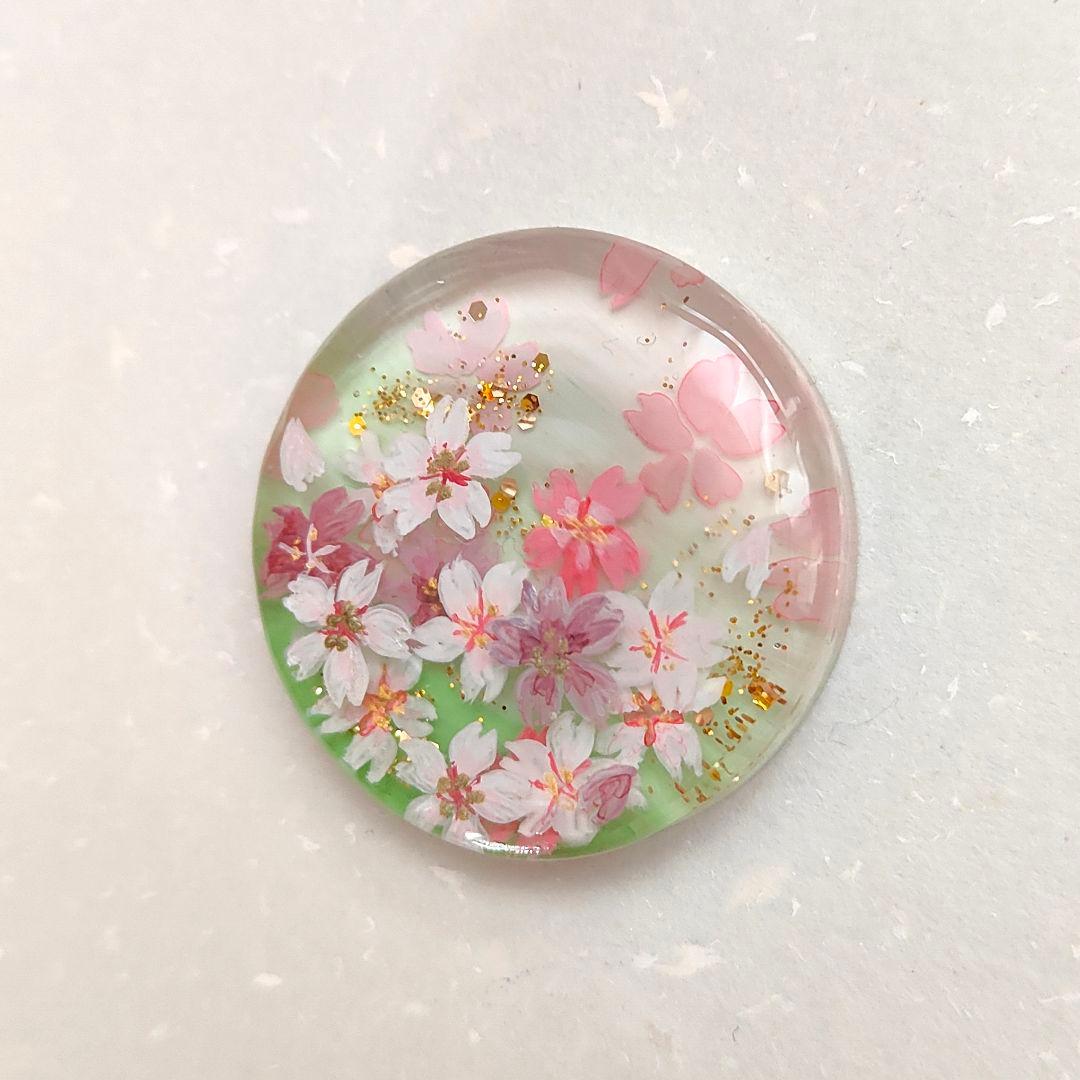 1000】ハンドメイド レジン ヘアゴム ポニーフック 手描き - メルカリ