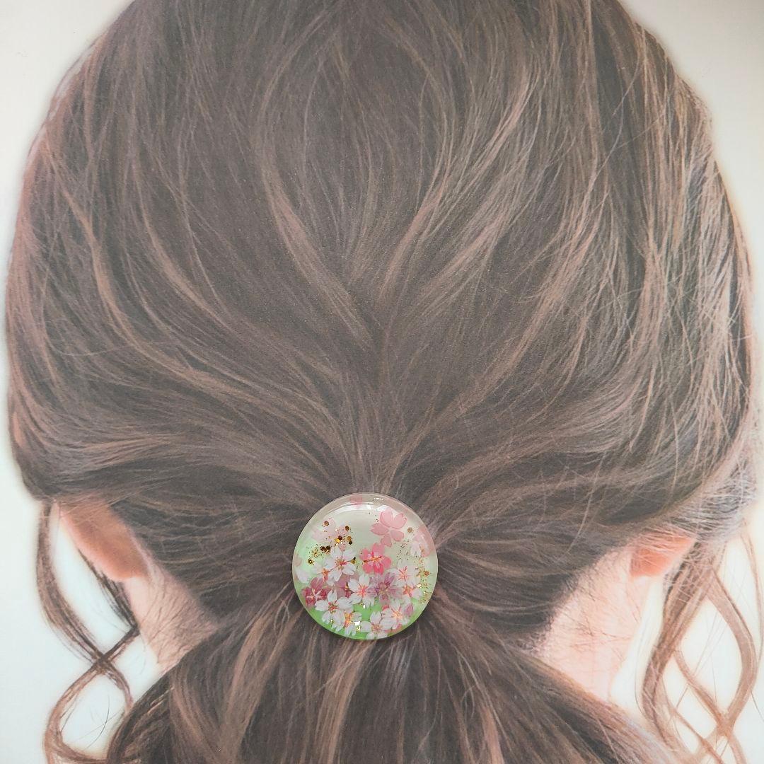 1000】ハンドメイド レジン ヘアゴム ポニーフック 手描き - メルカリ