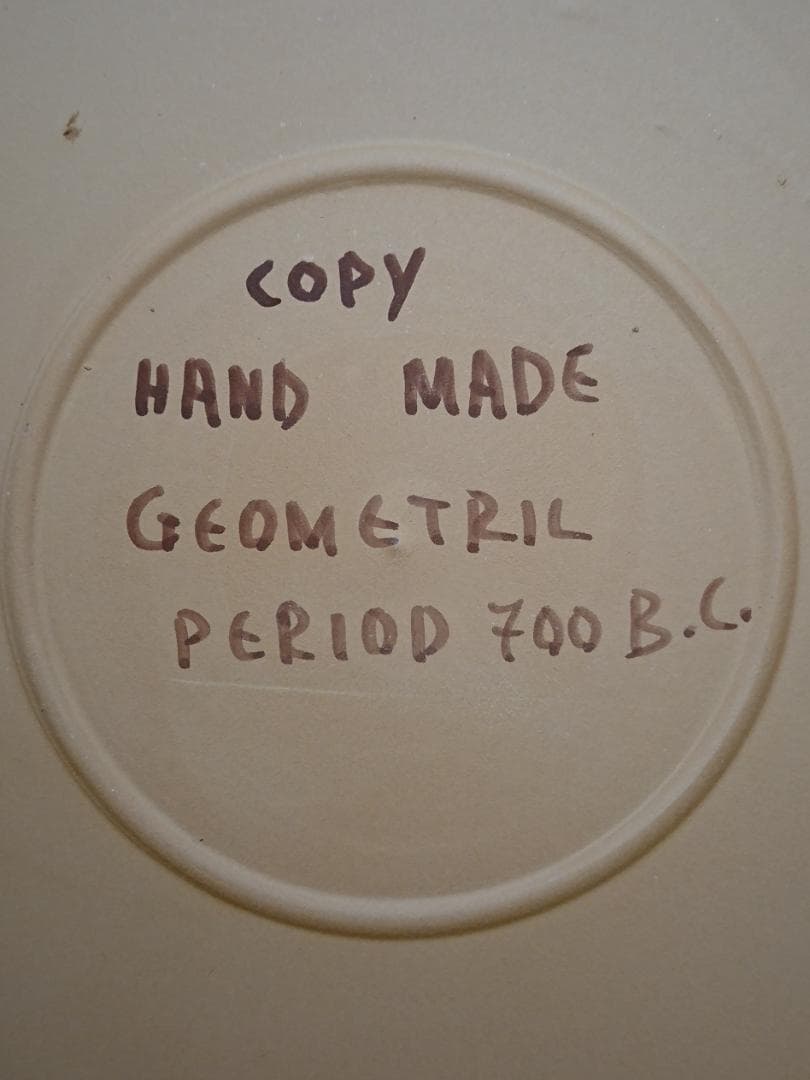 飾り皿　陶器　手描き　ヨーロッパ　置物　インテリア　工芸品　美術品　A2747