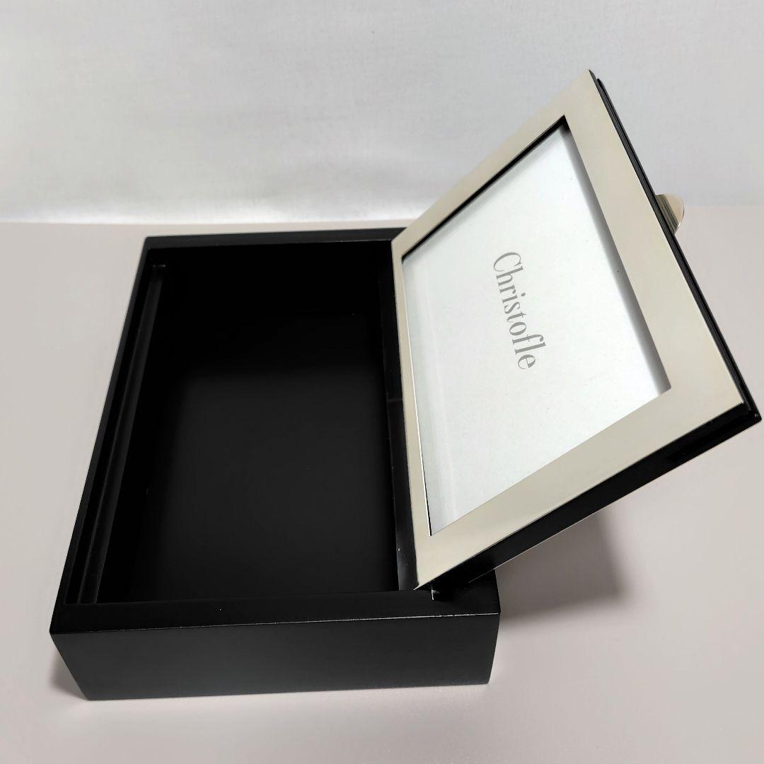 クリストフル フォトフレーム ボックス形 小物入れ 写真立て