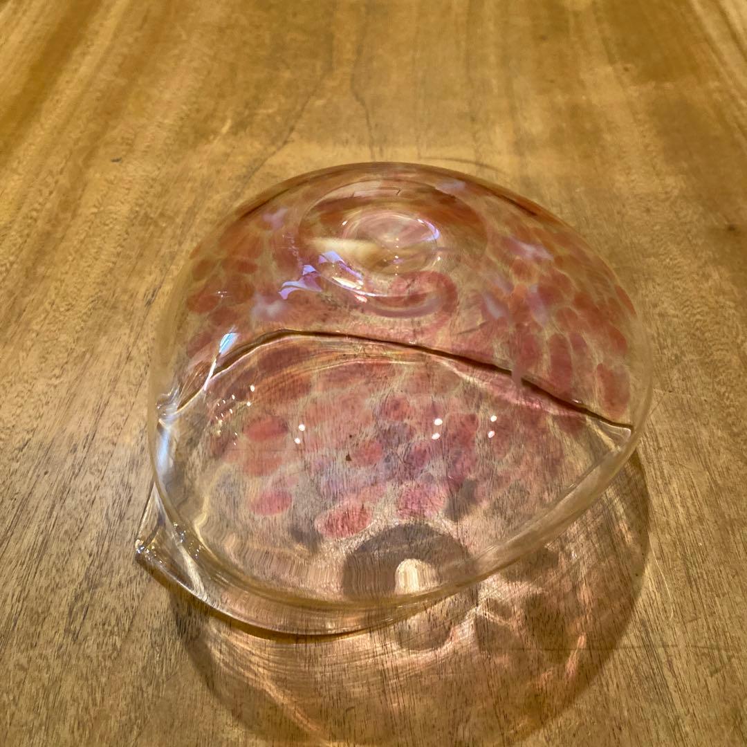 蠣崎マコト桜形びいどろガラスボウル