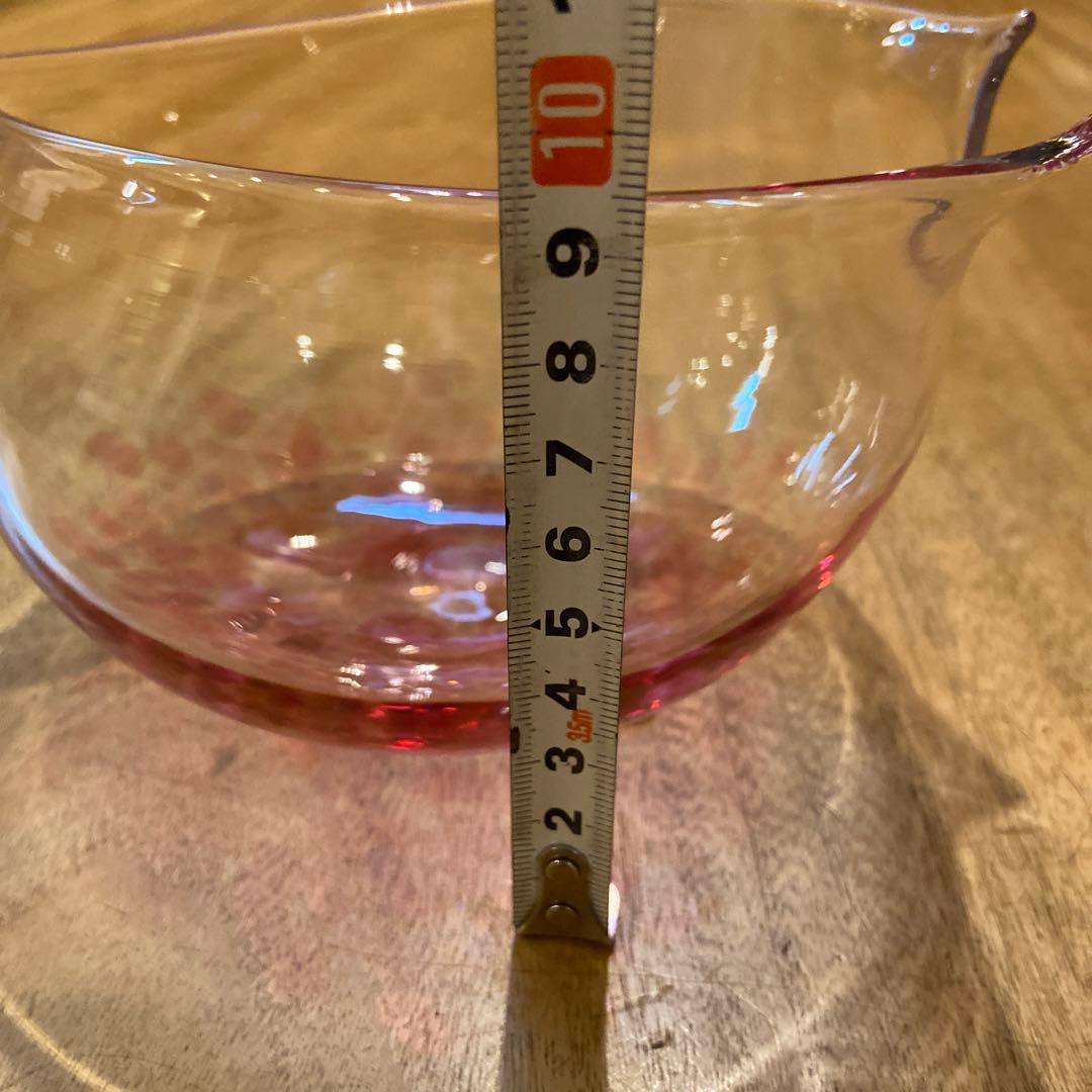 蠣崎マコト桜形びいどろガラスボウル