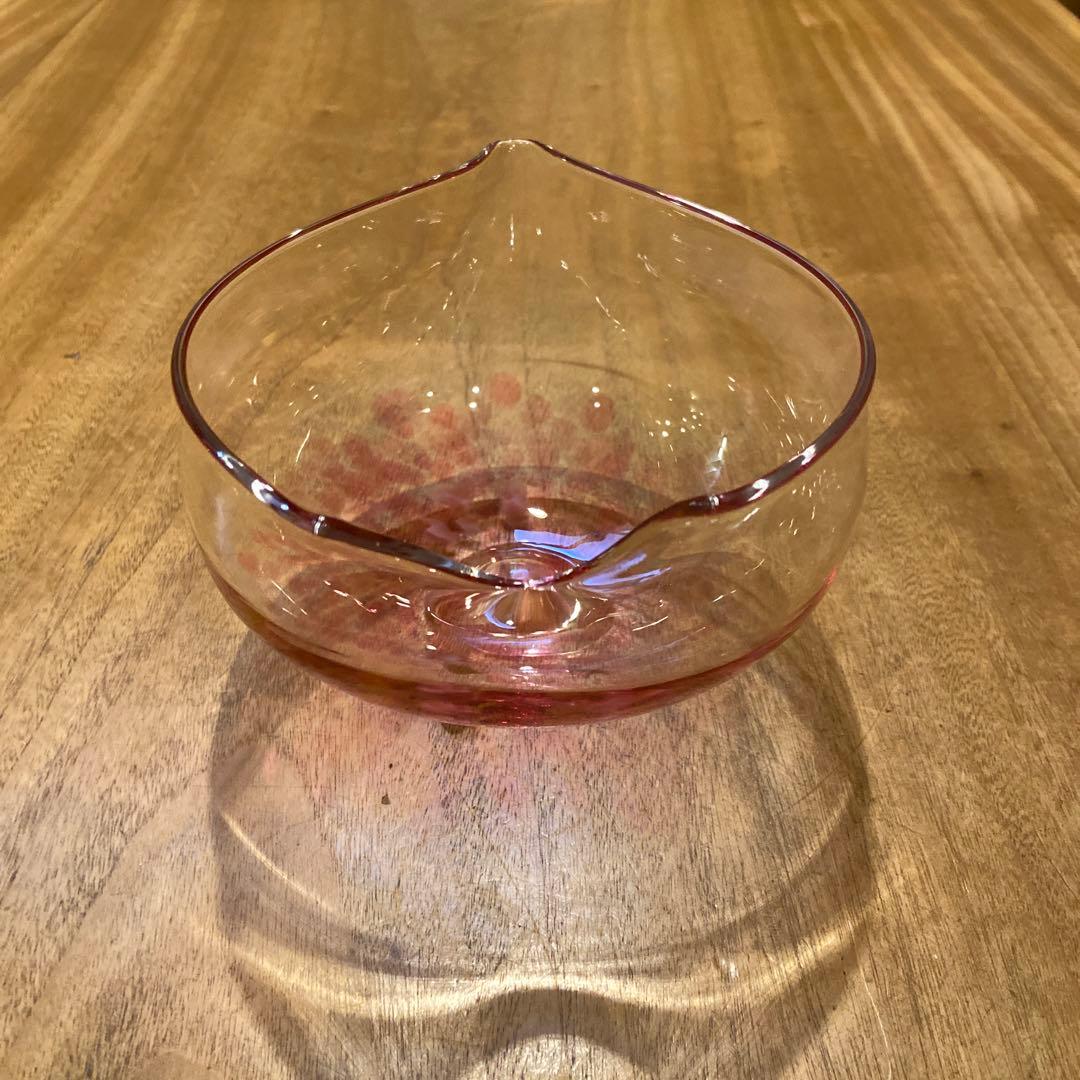 蠣崎マコト桜形びいどろガラスボウル