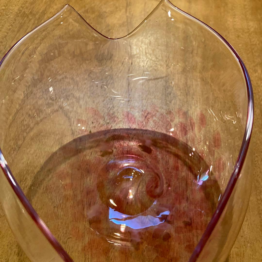 蠣崎マコト桜形びいどろガラスボウル