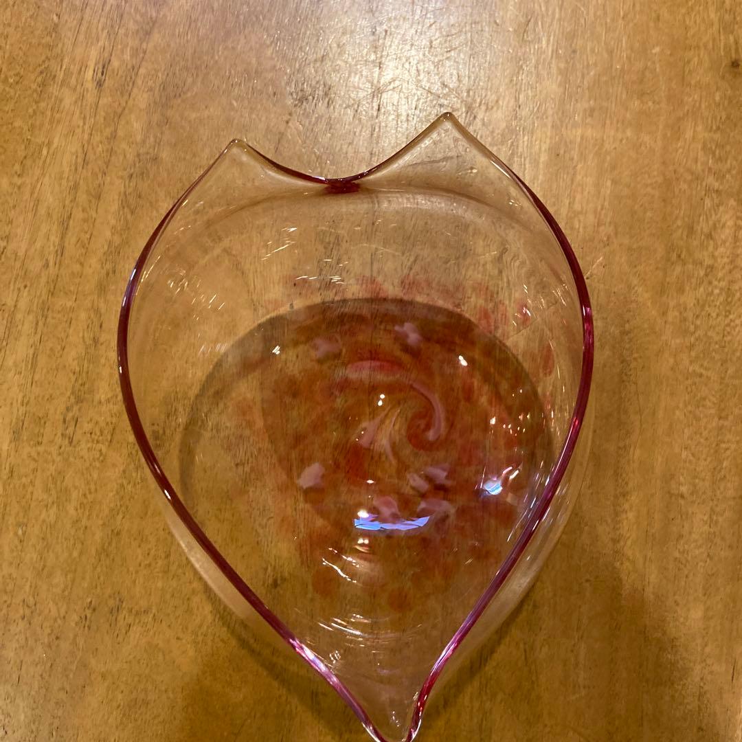 蠣崎マコト桜形びいどろガラスボウル