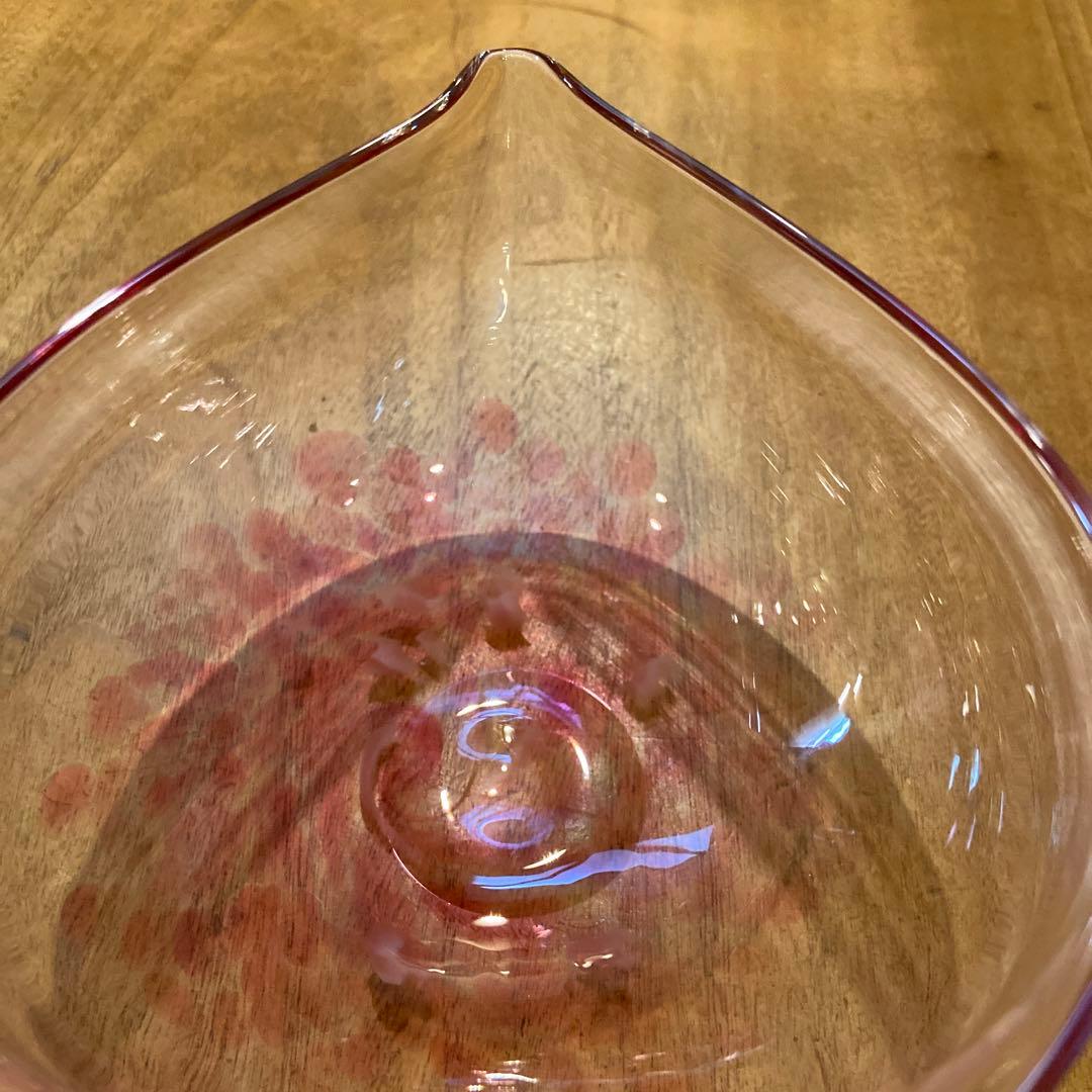 蠣崎マコト桜形びいどろガラスボウル