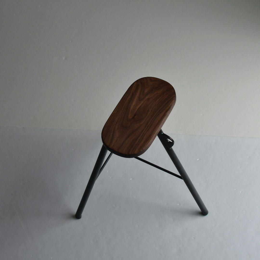 113 ウォールナット ハンドメイド スツール 腰掛け 椅子 furniture