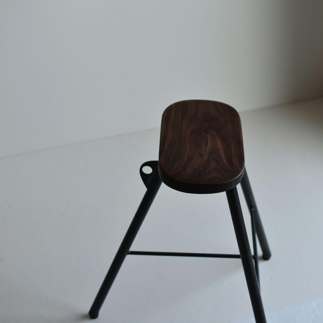113 ウォールナット ハンドメイド スツール 腰掛け 椅子 furniture