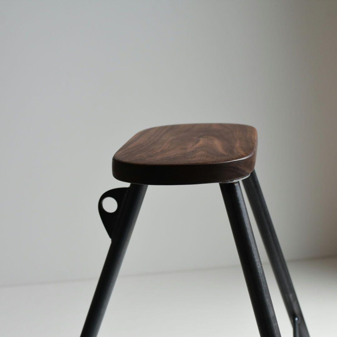 113 ウォールナット ハンドメイド スツール 腰掛け 椅子 furniture