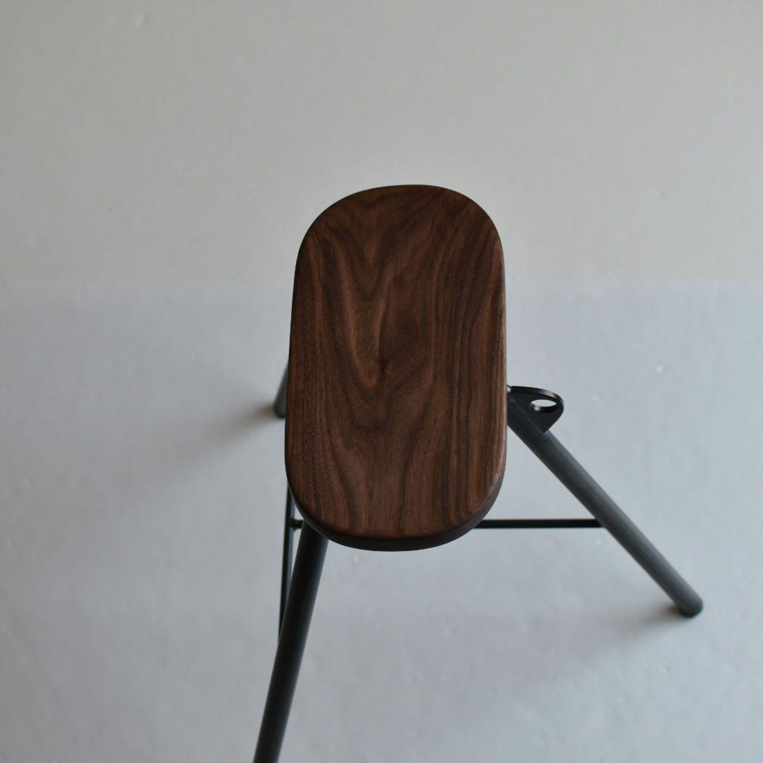 113 ウォールナット ハンドメイド スツール 腰掛け 椅子 furniture