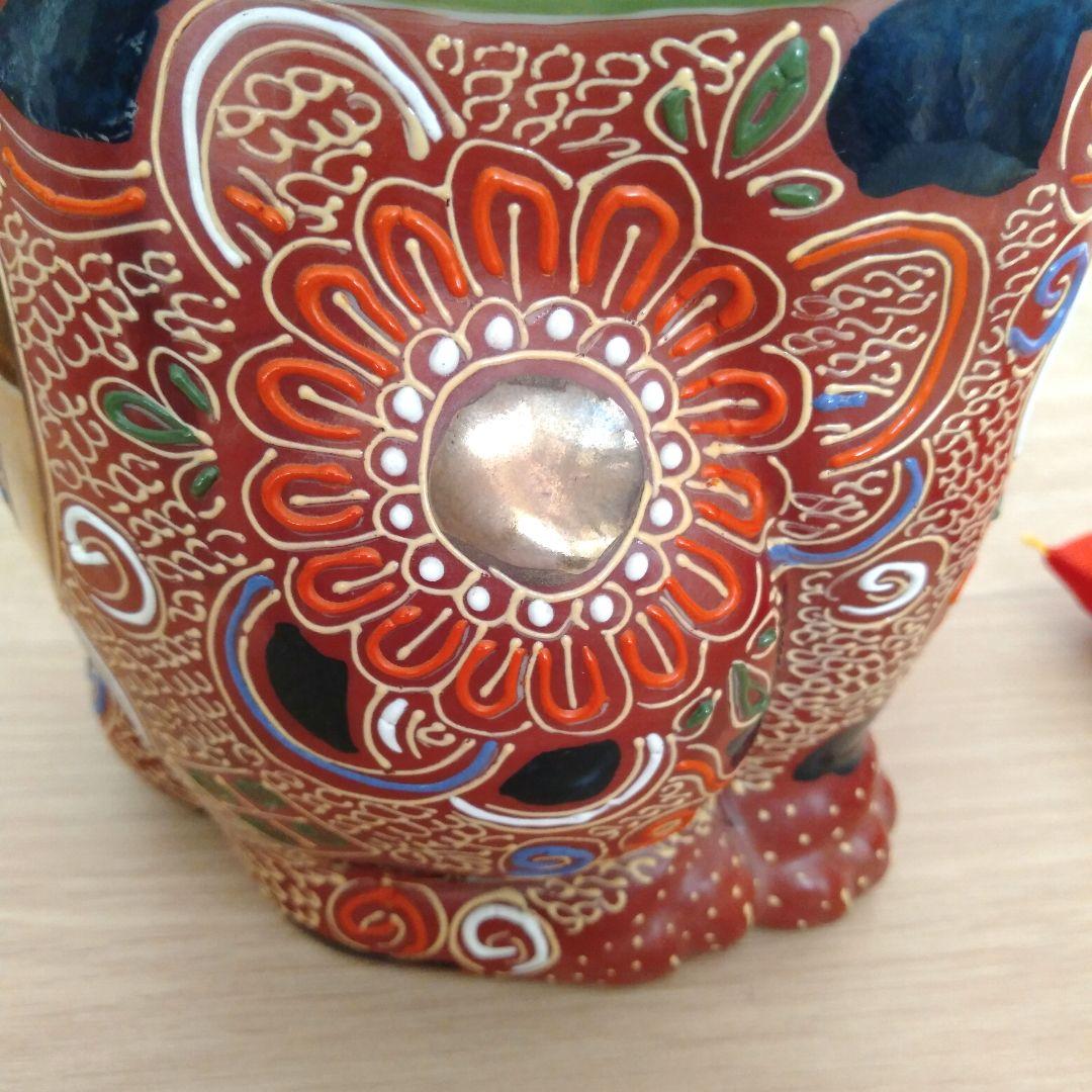 九谷焼 八橋窯 招き猫 7号 (20cm) 美品 縁起物 左手 千客万来 - メルカリ