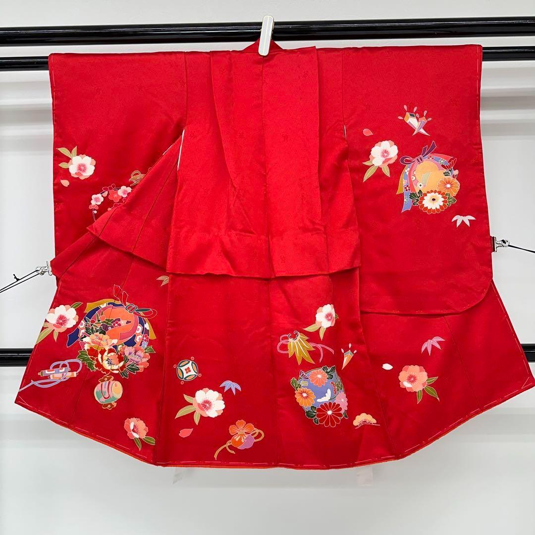 momoです❣️ 【着物と帯時流】O196ys◆七五三3才女 着物&被布&