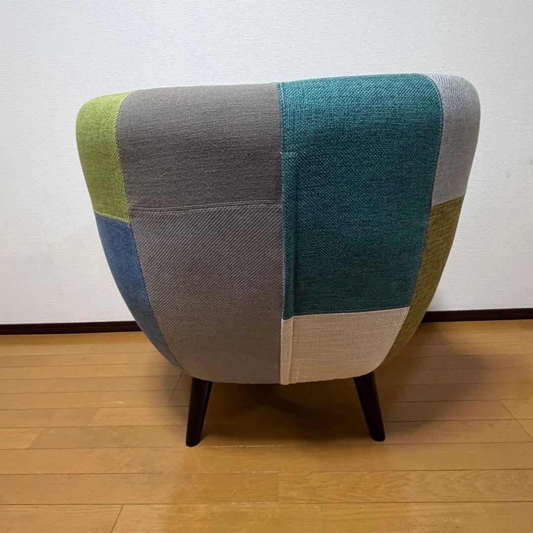 【極美品✨】②　フランフラン　ナビア　パッチワーク　１人用　ソファ　廃盤　希少