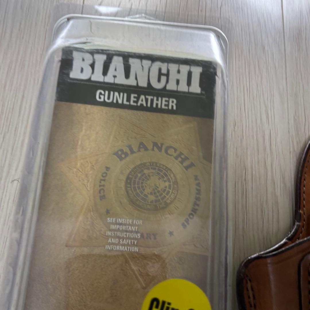 美品　牛革　ビアンキ　レザーホルスター　モデル100