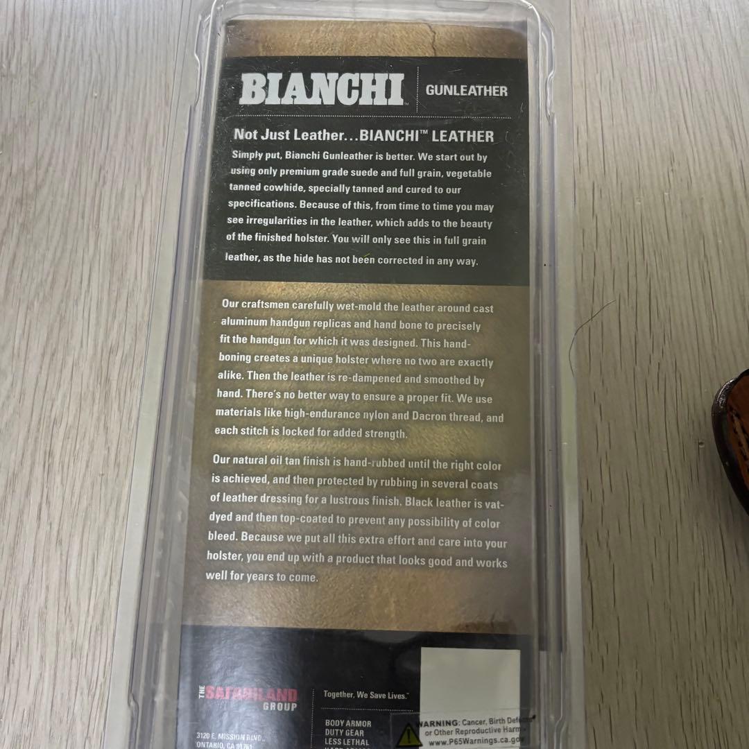 美品　牛革　ビアンキ　レザーホルスター　モデル100