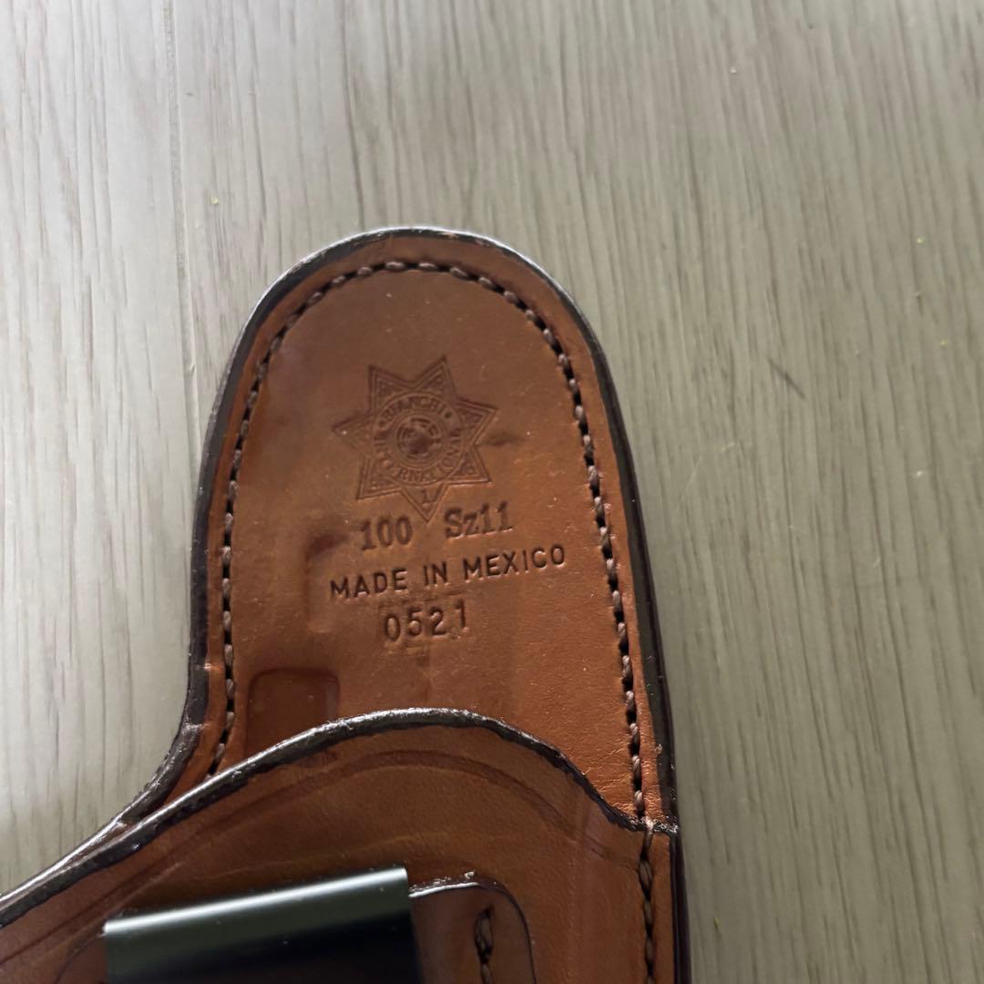 美品　牛革　ビアンキ　レザーホルスター　モデル100