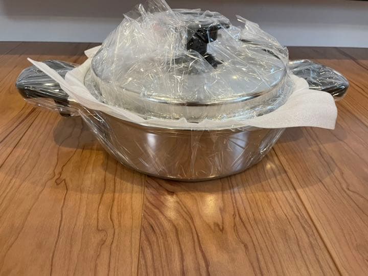 ヨシノクラフト　ステンレス鍋　両手鍋　22cm