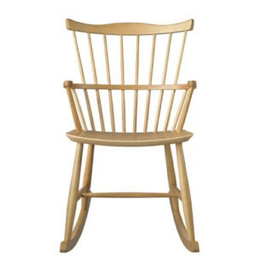 FDBモブラー デンマークデザイン J52G ロッキングチェア ナチュラル