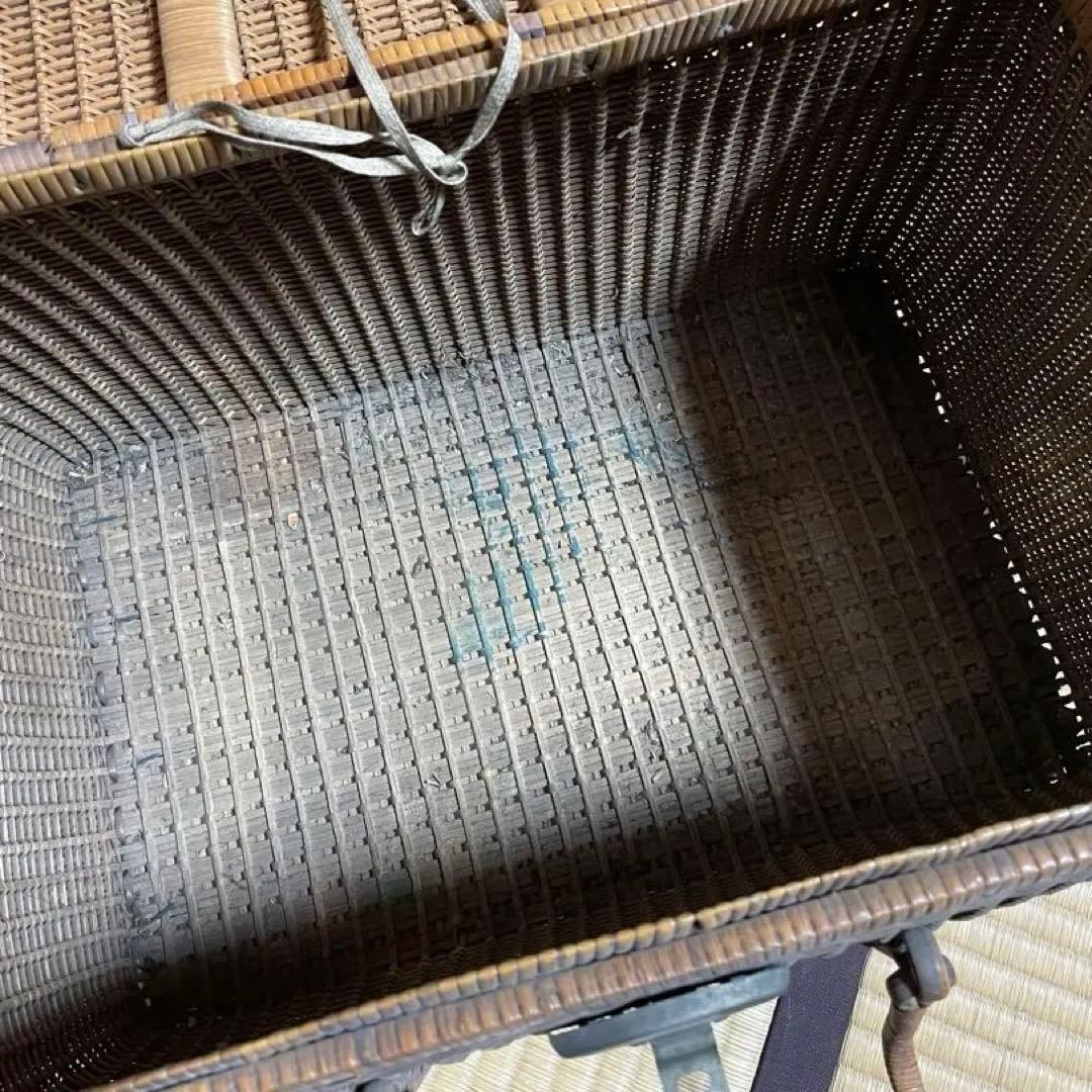 最終価格　希少　当時物　ラタン　ピクニック　バスケット