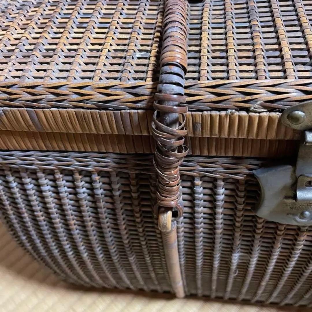 最終価格　希少　当時物　ラタン　ピクニック　バスケット