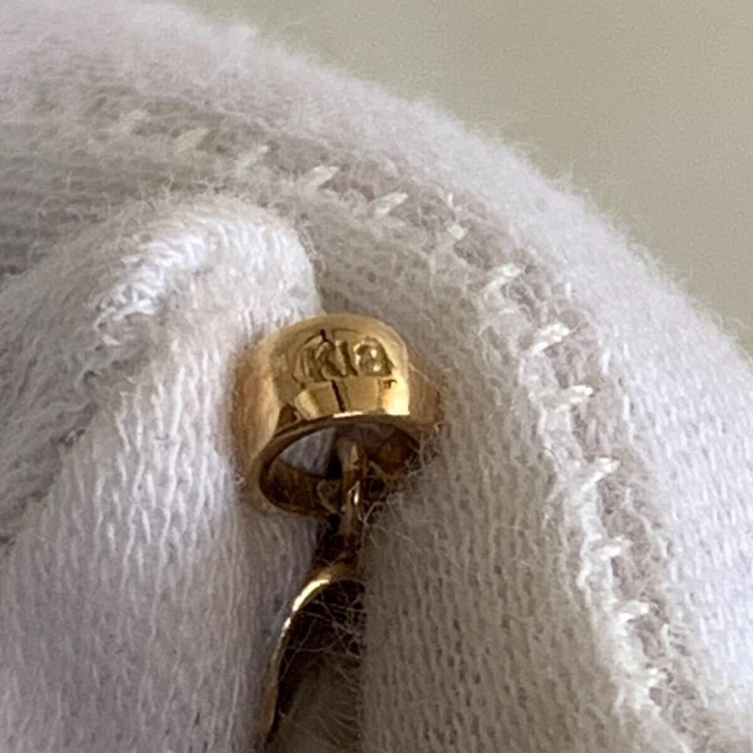 特大極上細密彫刻 k18刻印 翡翠 ペンダントトップ 15.8g ひすい