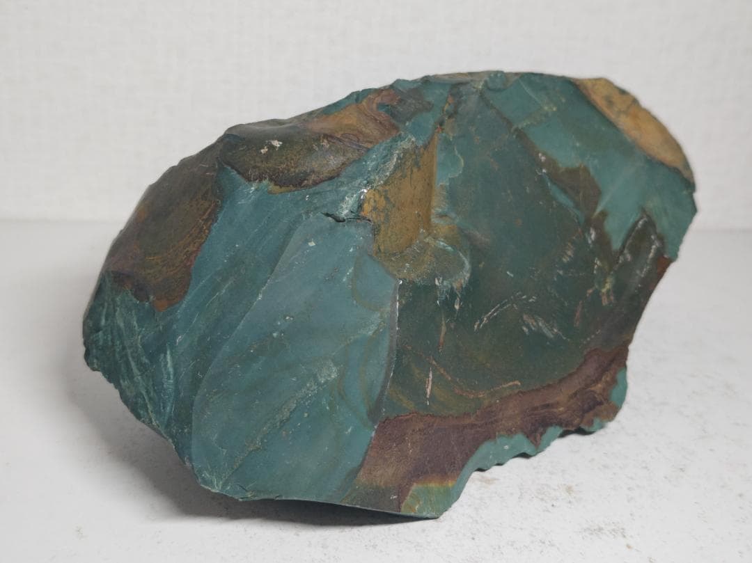 出雲石 4.3kg 碧玉 青瑪瑙 原石 鑑賞石 自然石 誕生石 鉱物 鉱石 水石