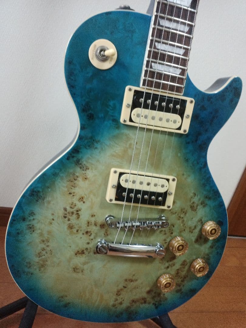 bacchus live road レスポールタイプ シースルーブルー - メルカリ
