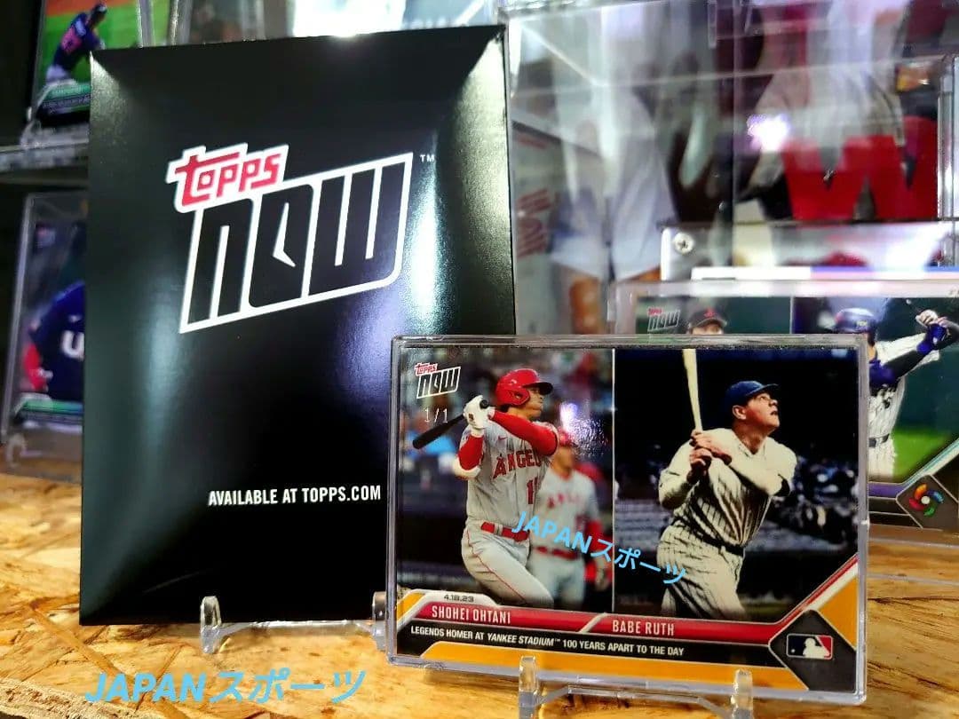 1/1】大谷翔平 ゴールドパラレル topps now ベーブ・ルース シリ