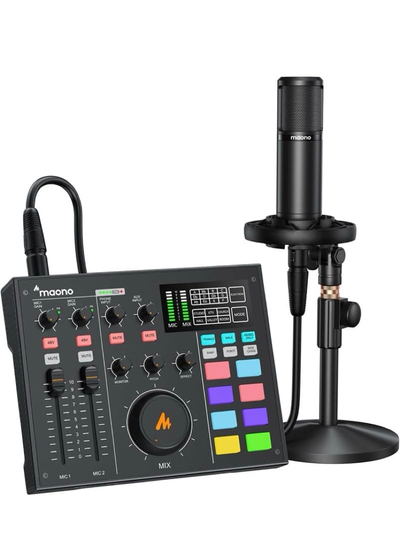 未使用保管品Maonocaster オーディオミキサー(AM100K1)