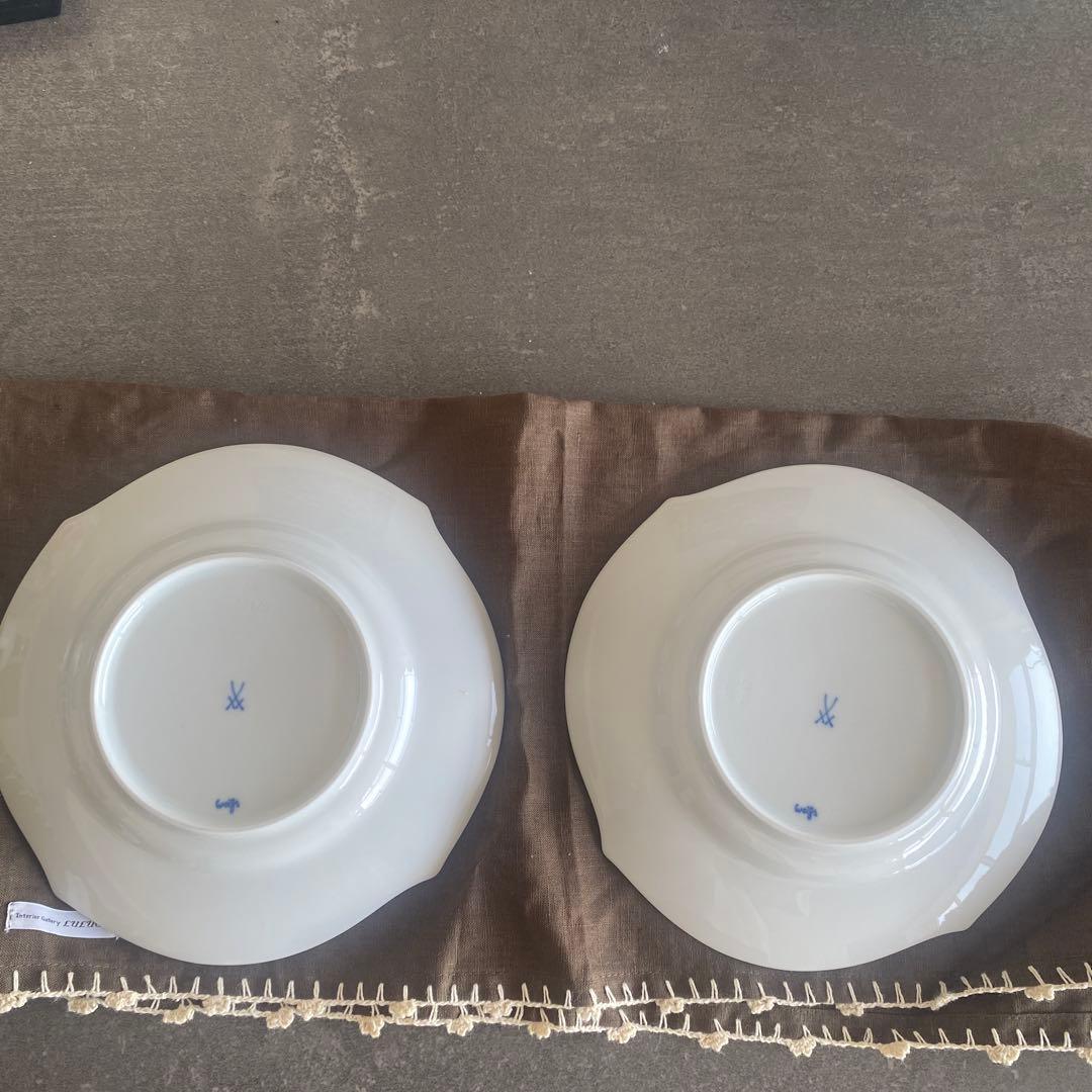 マイセン 波の戯れ プレート2枚セット B - メルカリ