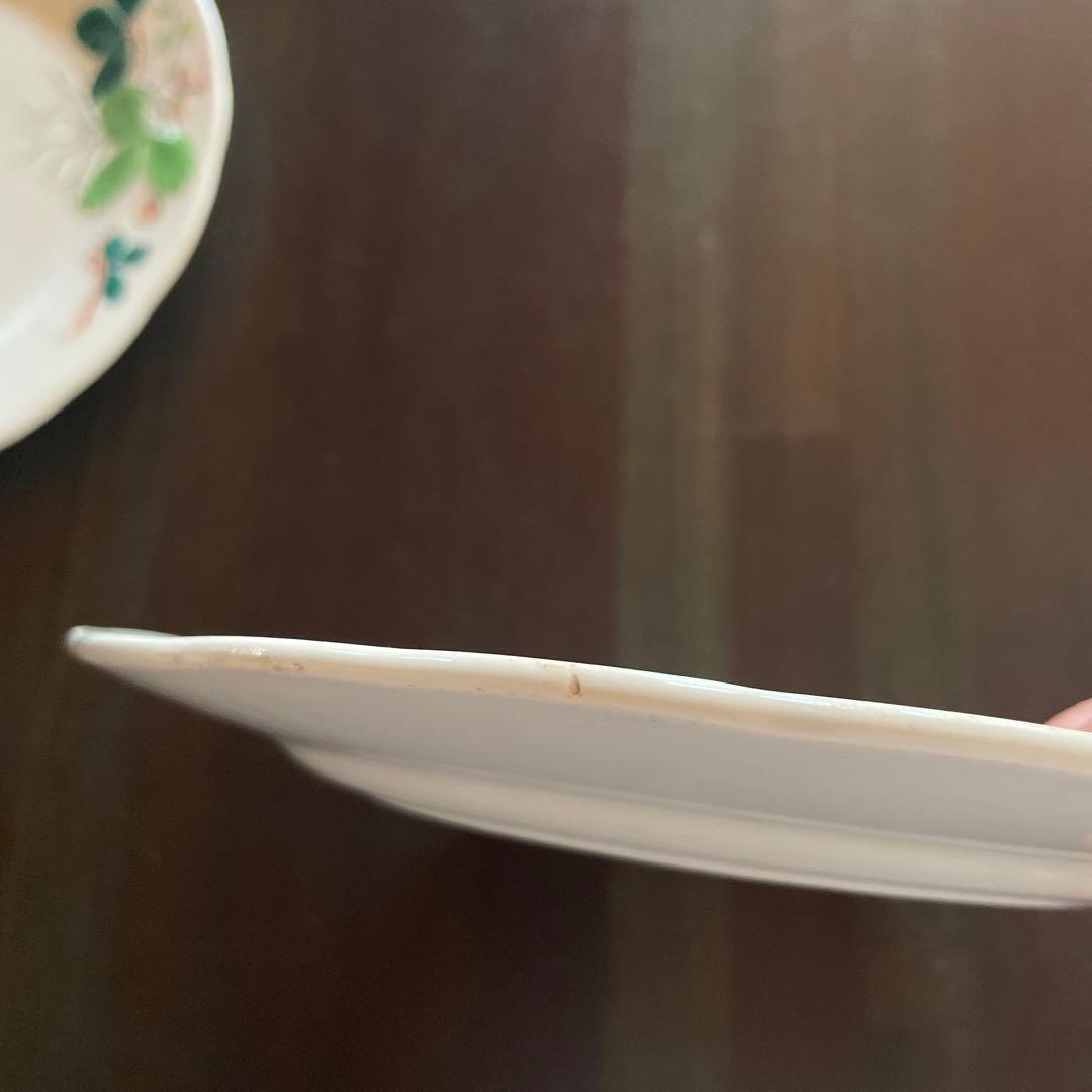 クレイユモントロー いちごデザートプレート　約21cm 2枚セット